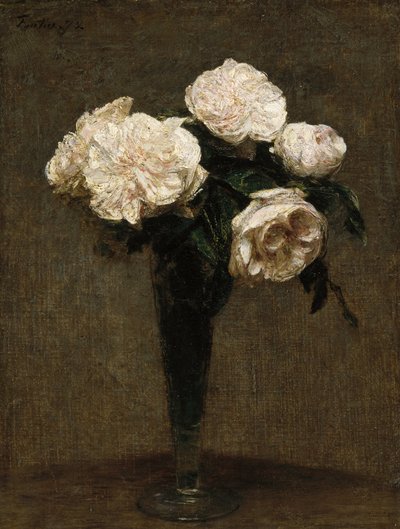 Roses dans un vase - Ignace Henri Jean Fantin Latour
